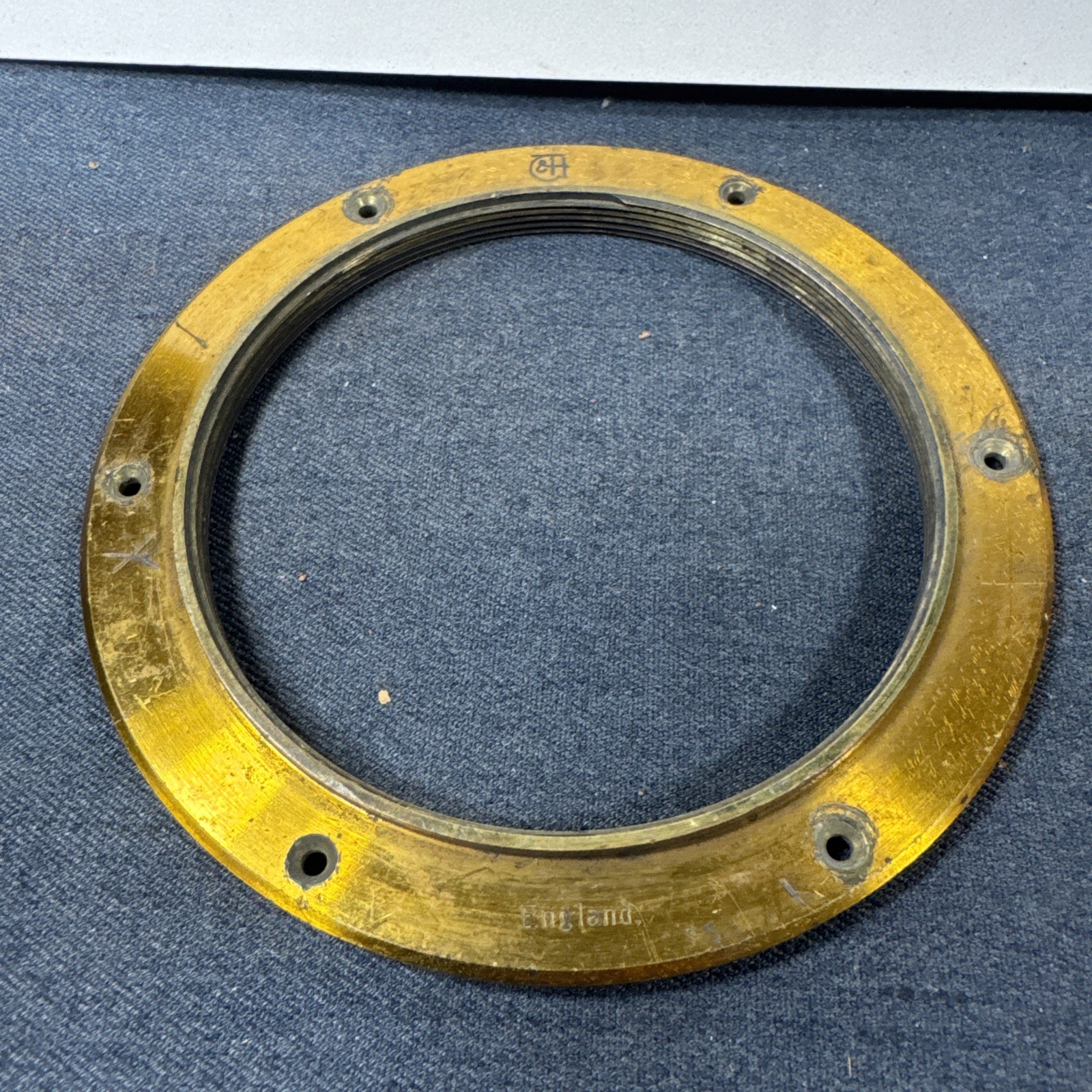 74mm 75mm Taylor Taylor And Hobson Brass Lens Flange For Antique TT&H Lens