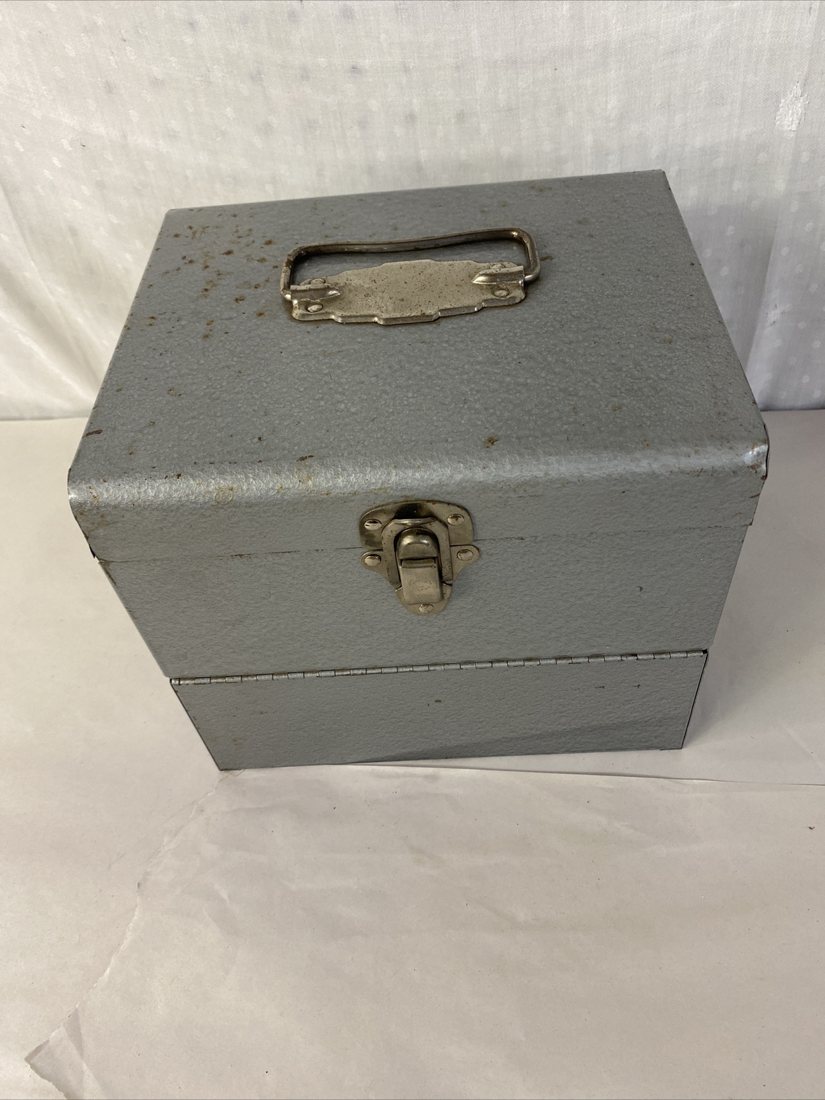 Vintage Logan De Luxe Movie Reel Chest Metal 6 Compco Empty Reel And Can