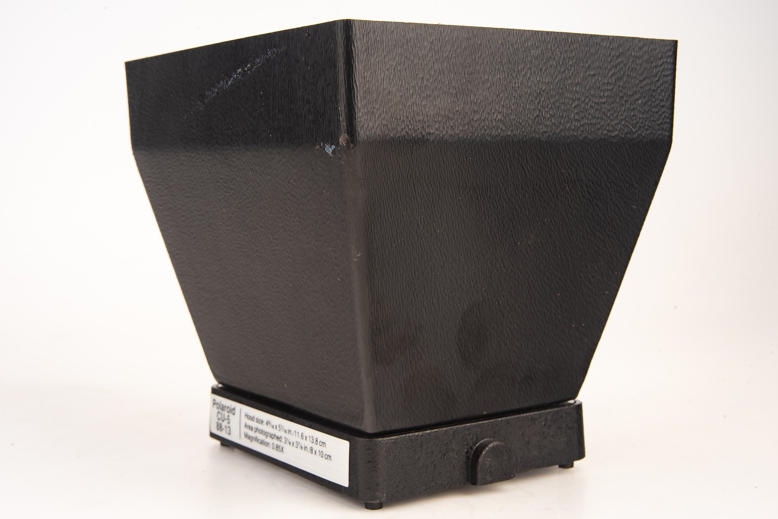 Polaroid CU-5 88-13 1 : 0.85X 13.8×11.6cm Electrophoresis Hood MINT For Gelcam