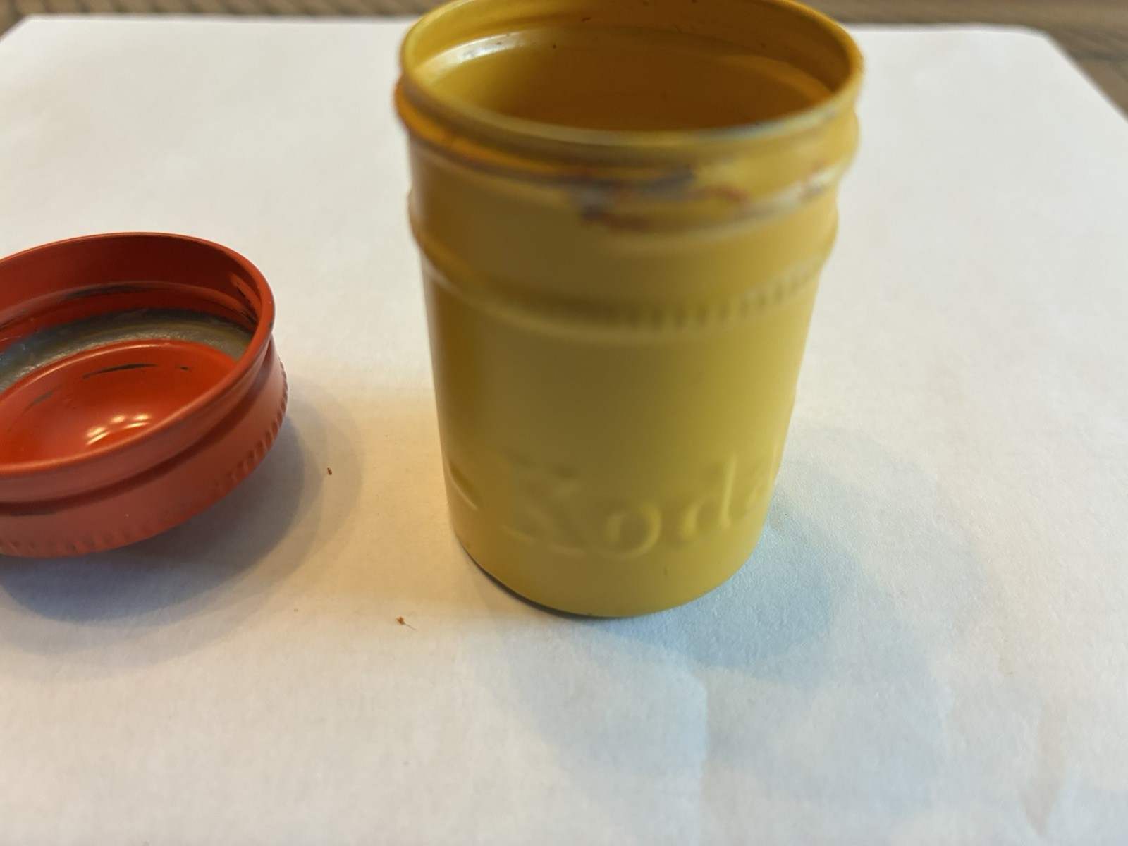 Vintage EASTMAN KODAK COMPANY Metal 2” Film Canister Container