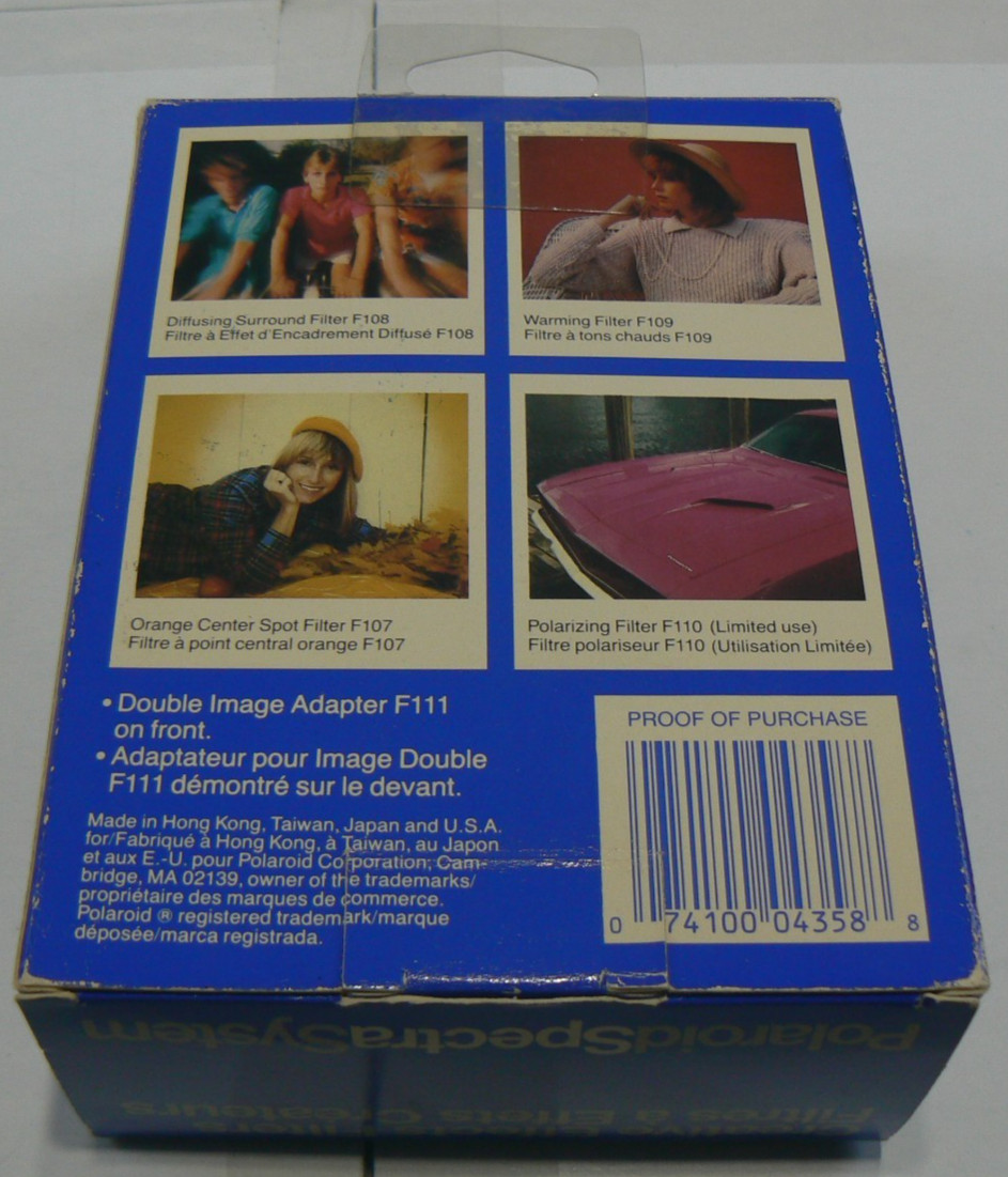 Polaroid Creative Effects Filters for Spectra System Cameras F107 F108 F109 F110