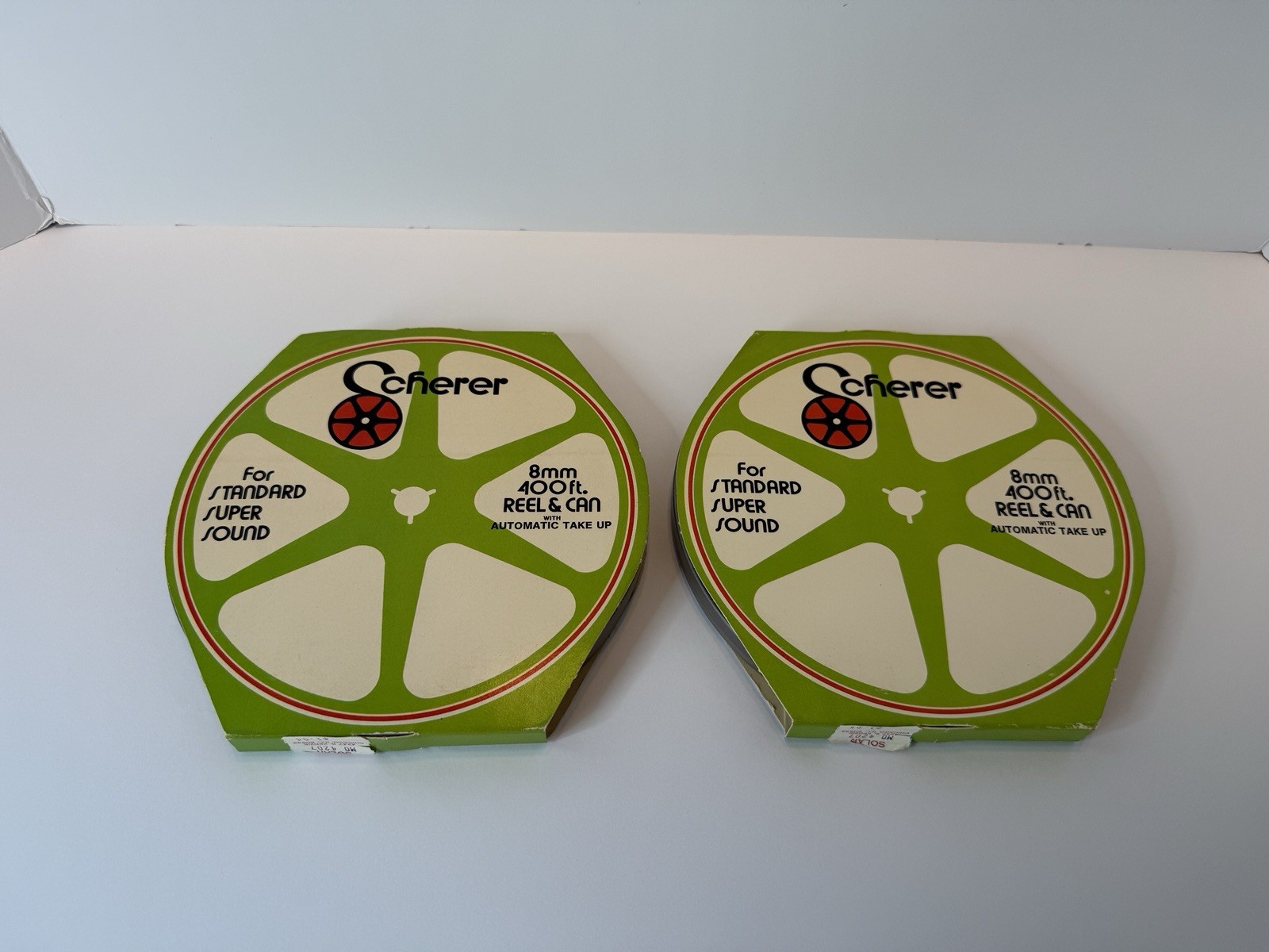 Scherer 8mm Metal Film Reels NEW OLD STOCK Film Reel And Can Set Lot Of 2