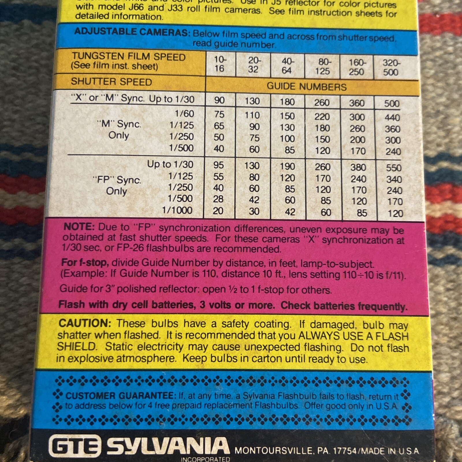 Vintage Sylvania M3 Blue Dot Clear M3 Flashbulbs NOS. 12 Bulbs