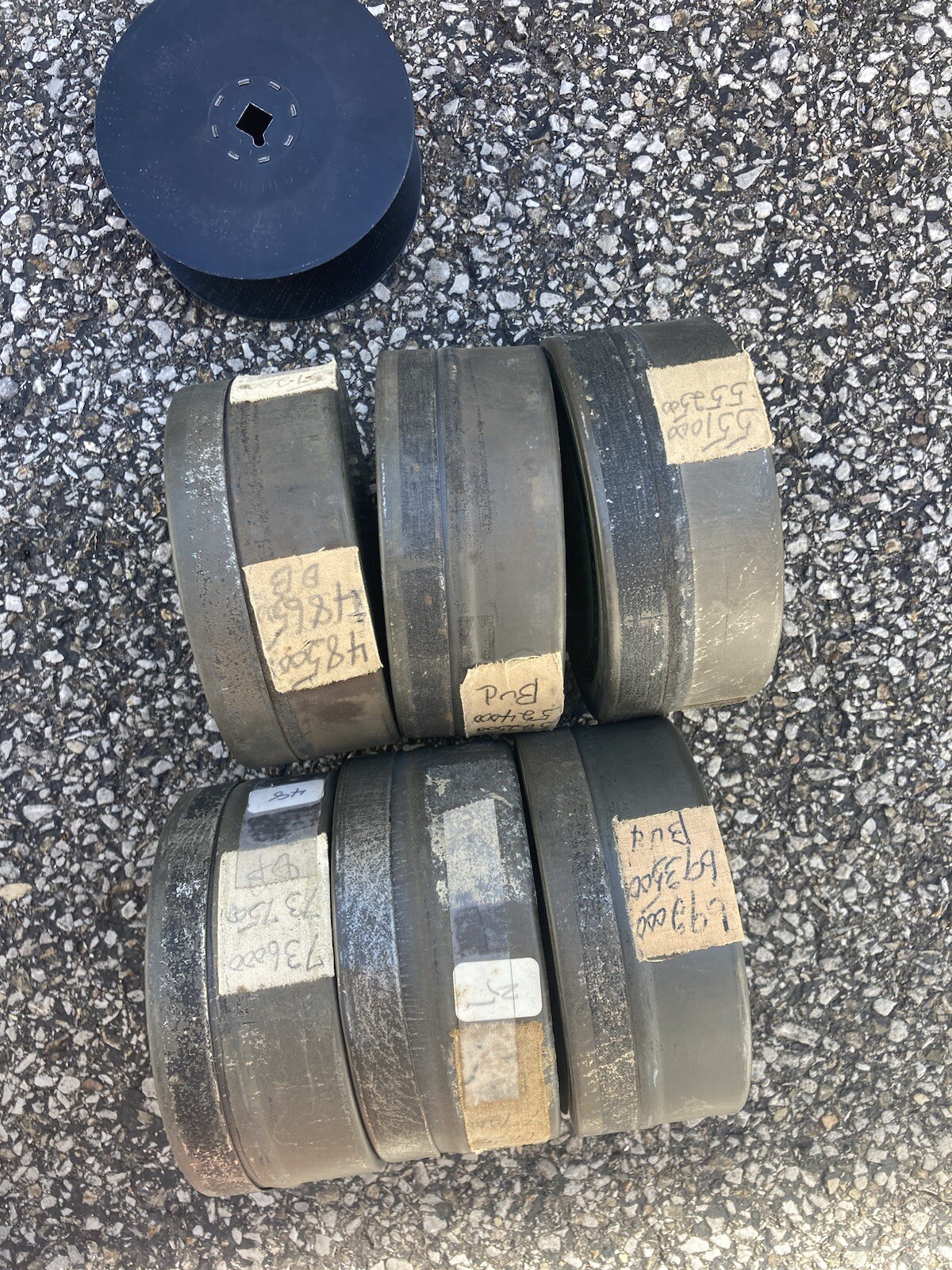 Vintage Agfa Ansco 4″ Tin Negative Film Canister 35mm 100FT with Reel Lot of 6