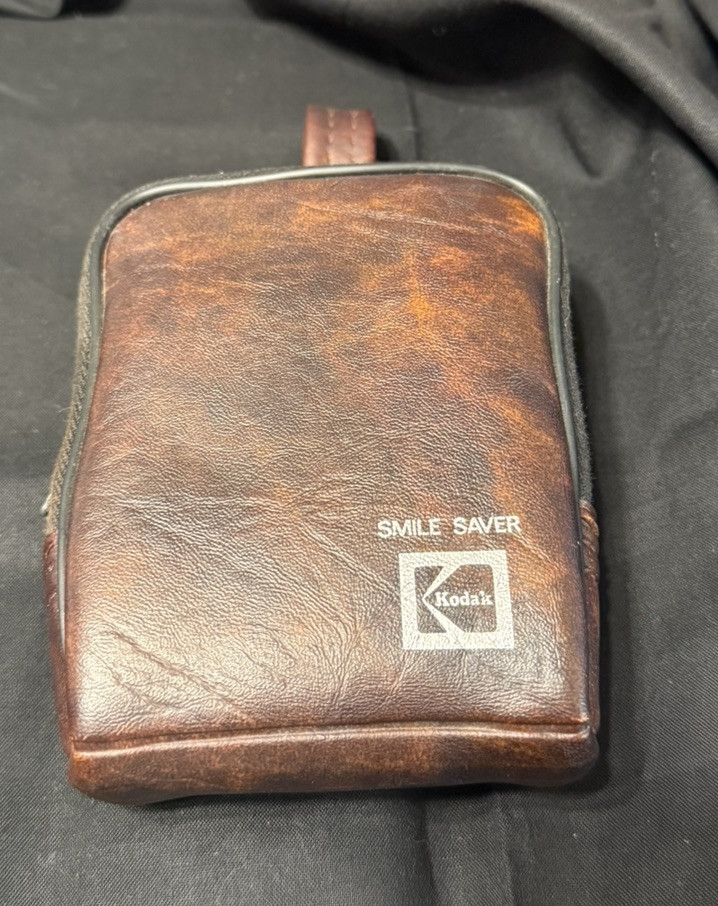 Vintage Camera Case Kodak 1970’s Plush Interior Camera Carrier W/ Instamatic 10