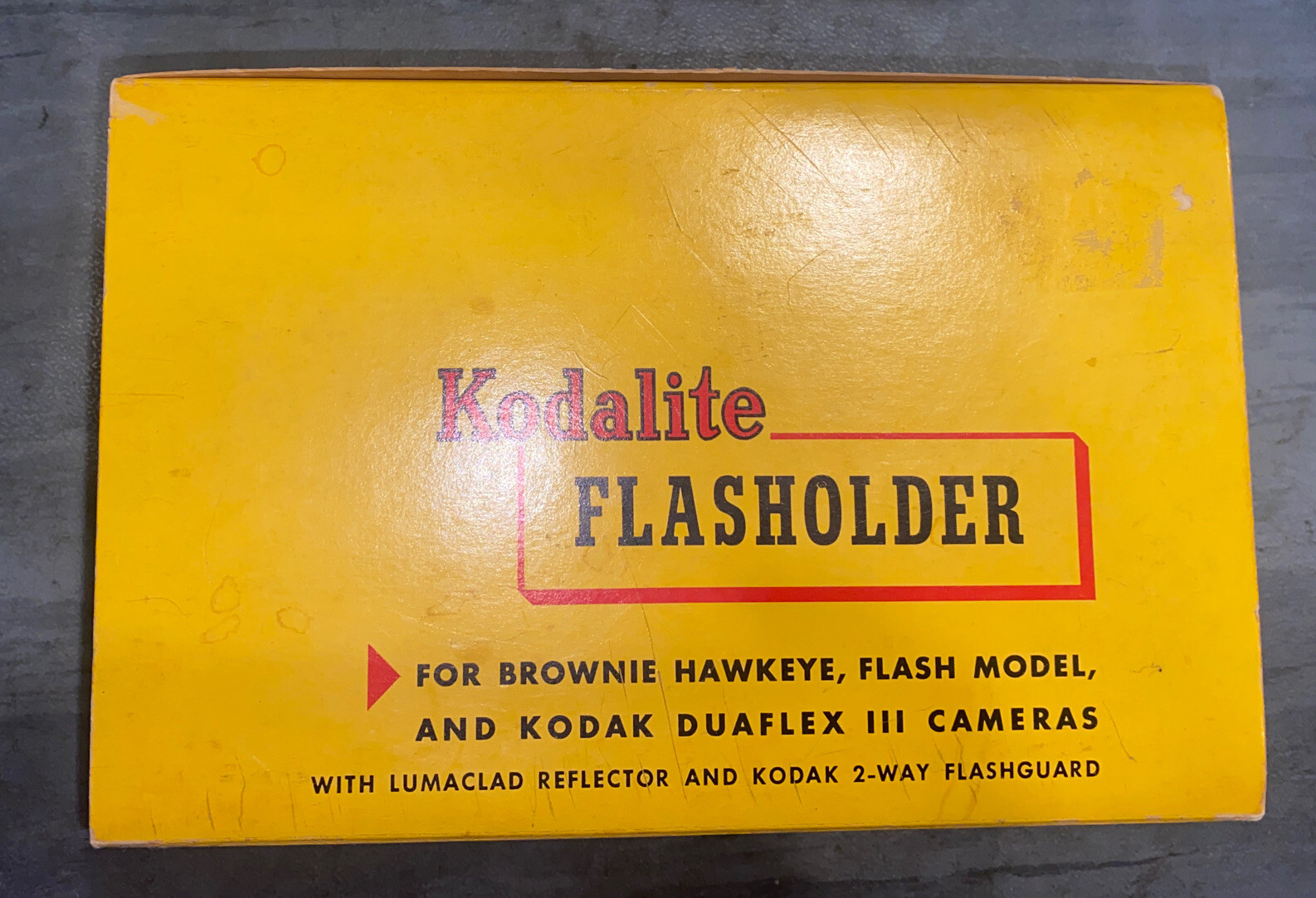 Kodak Kodalite Flasholder in Original Box for Brownie Bulls-Eye,Duaflex III
