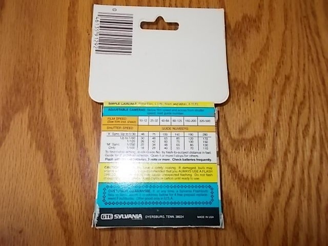 Vintage Sylvania Flashbulbs Blue Dot #AG1 & AG1B 15 Bulbs Total New Old Stock