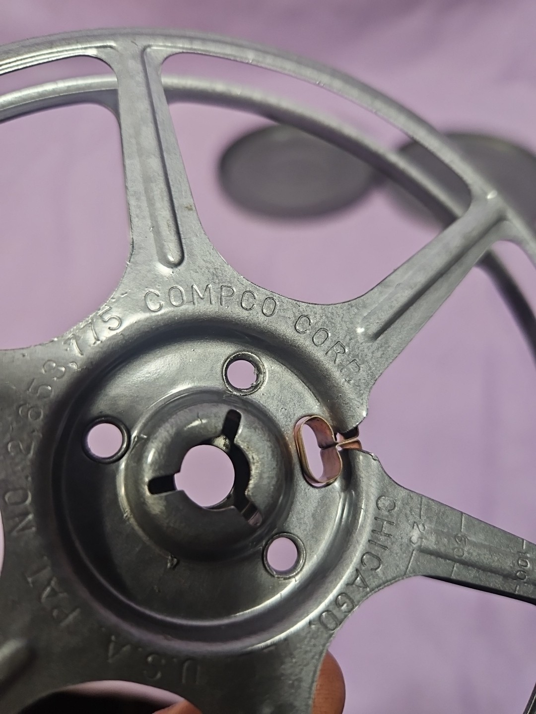 Vintage Original Compco 8mm / 200ft Film Reel Storage