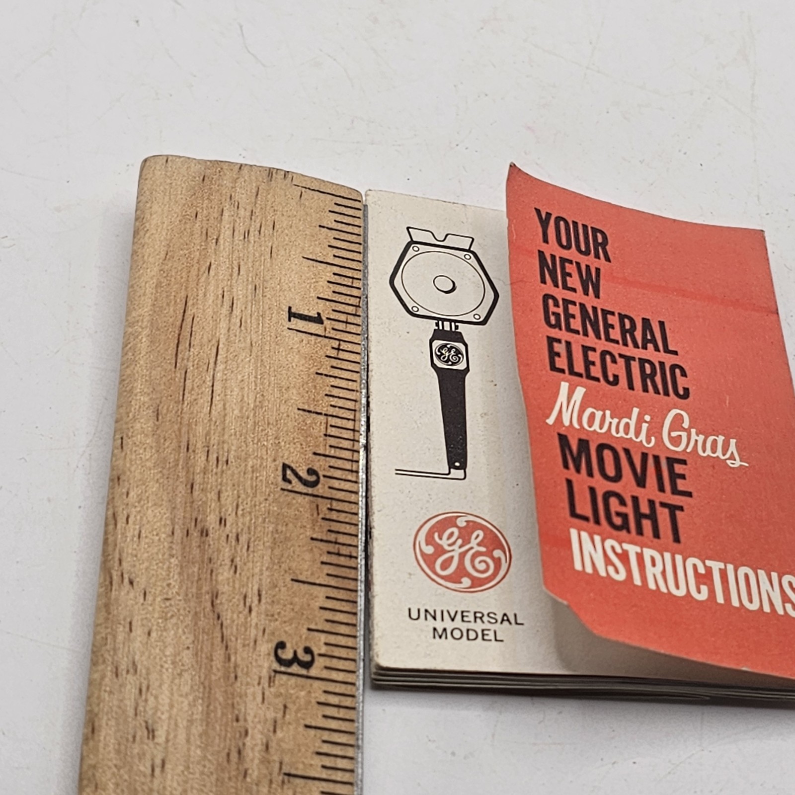 Vintage GE Mardi Gras Movie Light Instructions Book Only