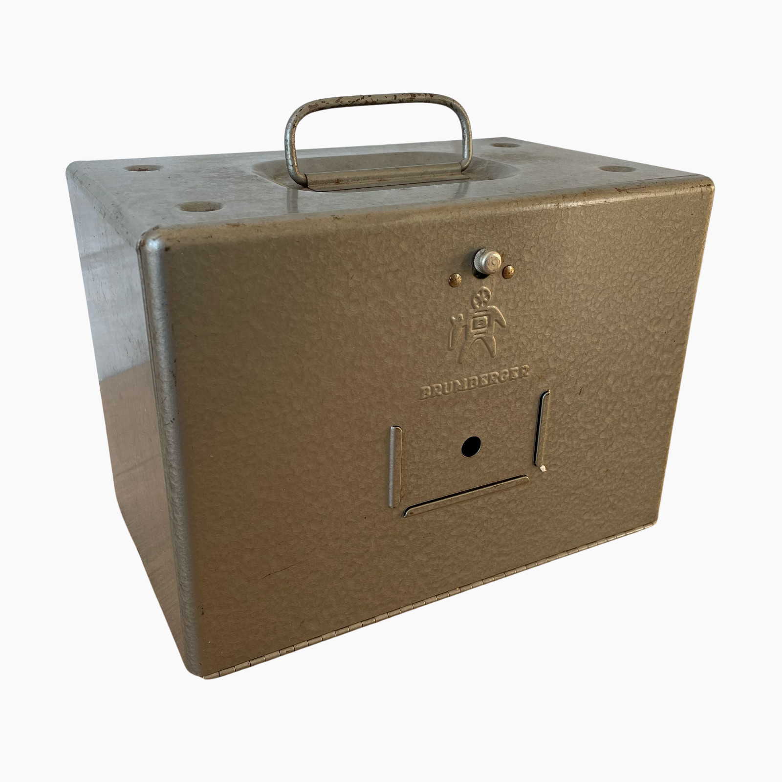 Brumberger 8mm Film Reel Carrying Case Holds 12 5 in Reels Vintage