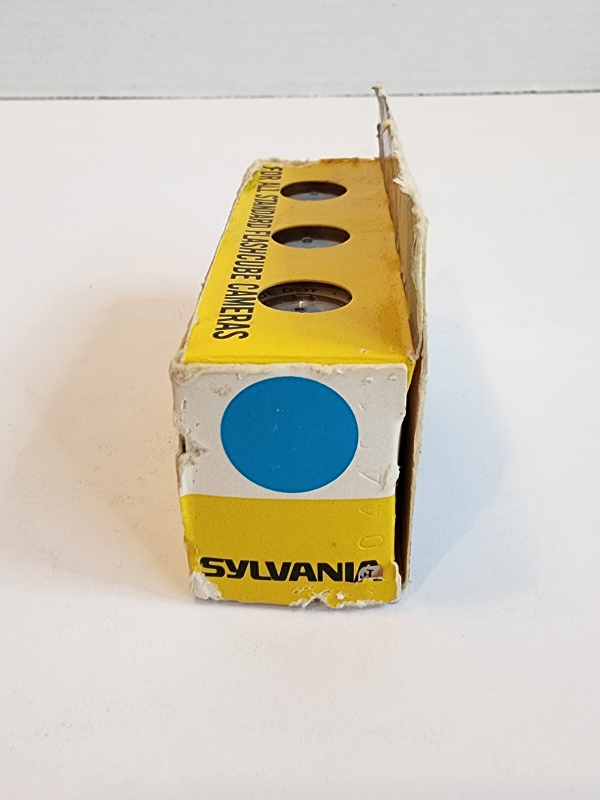 Vintage- Sylvania Blue Dot Flash Cubes- 3 Pack – 12 Flashes, Three Flashcubes