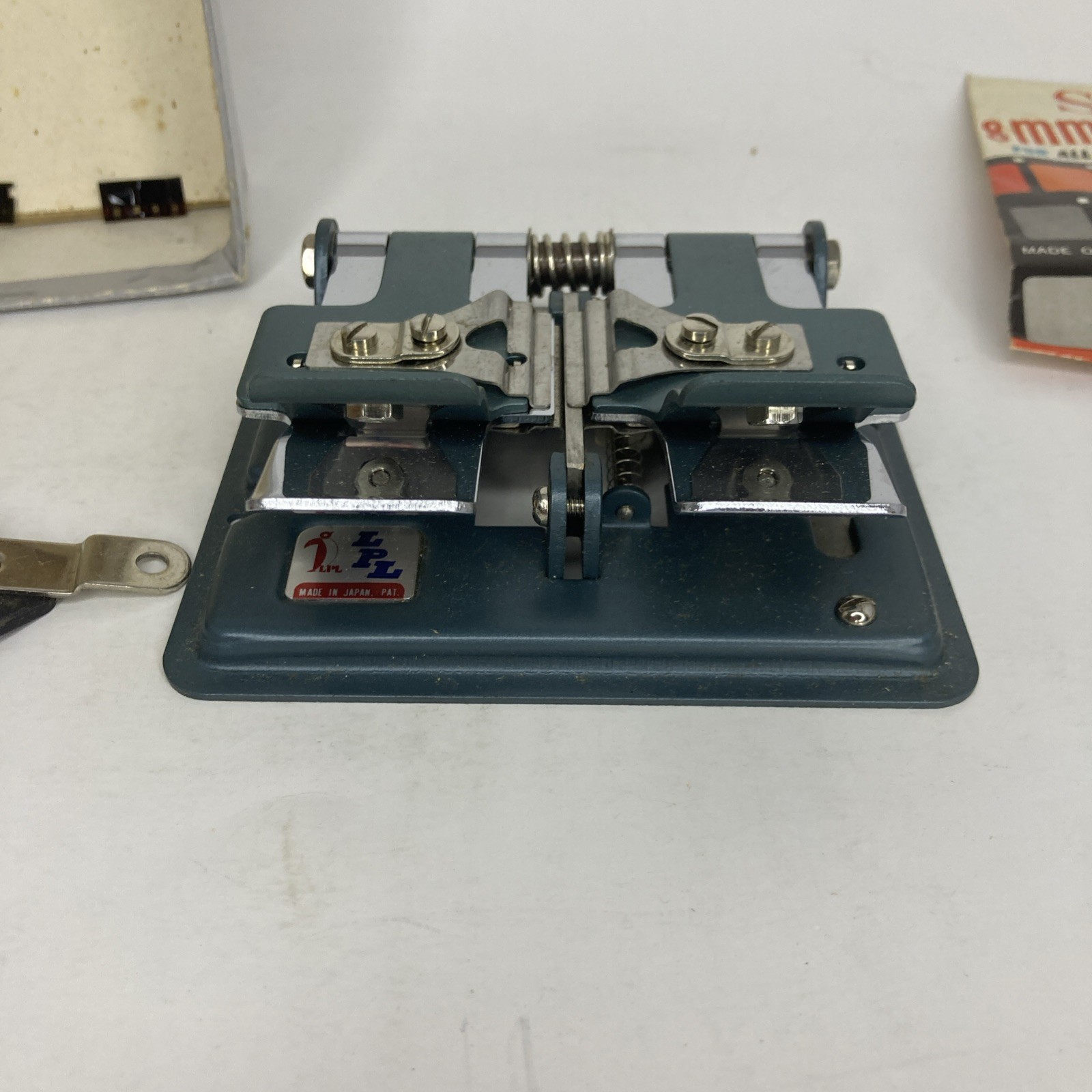 Vintage LPL Film Splicer 8mm & 16mm in Original Box + Sears 8mm Splice Tapes