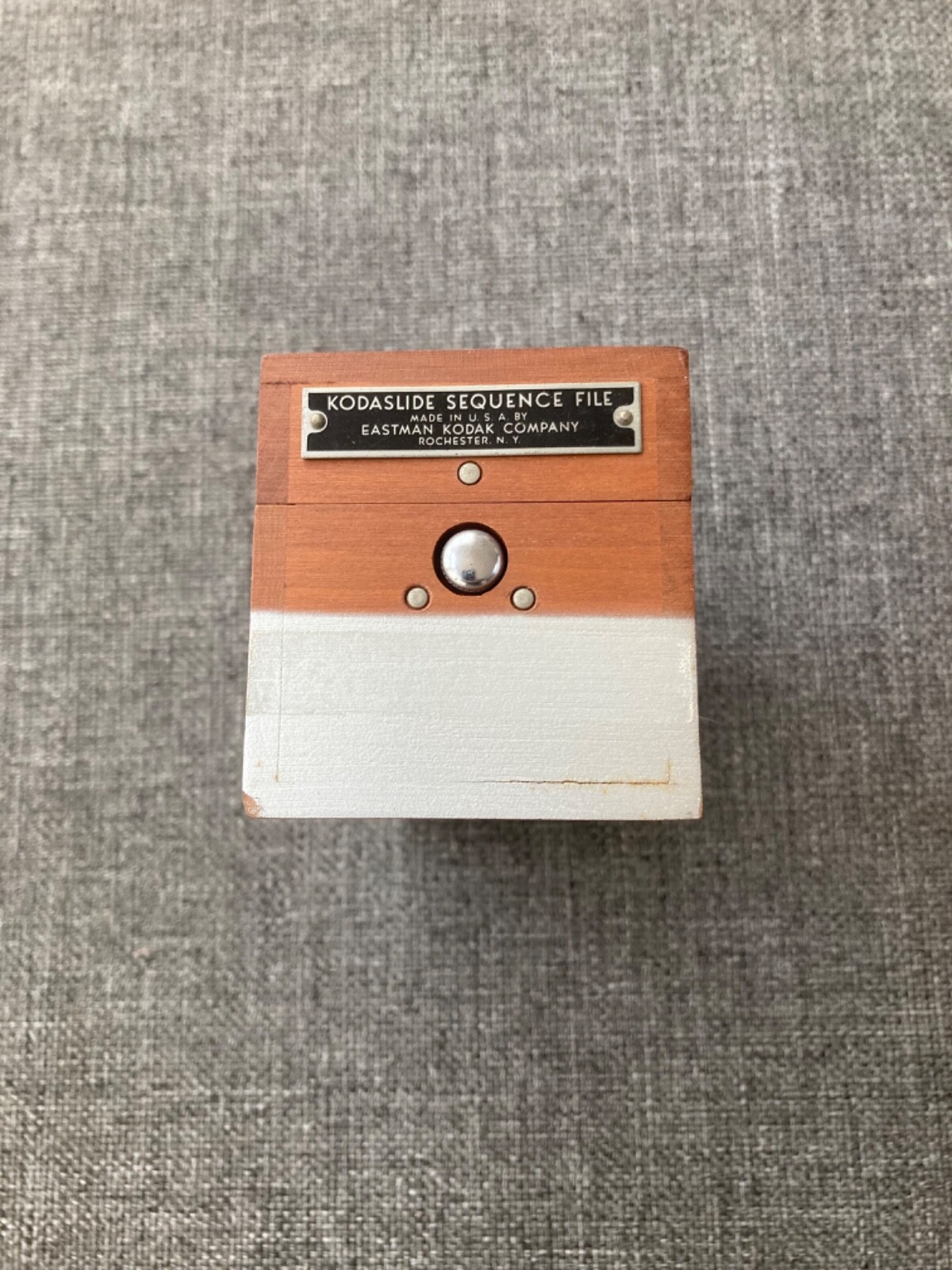 Vintage Eastman Kodak Kodaslide Sequence Files – cherry wood, lot of 3