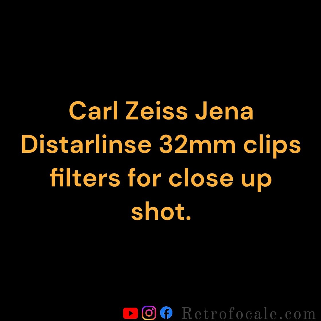 🖤 Carl Zeiss Distarlinse 32mm Filter Set🖤 Rolleiflex / Rolleicord