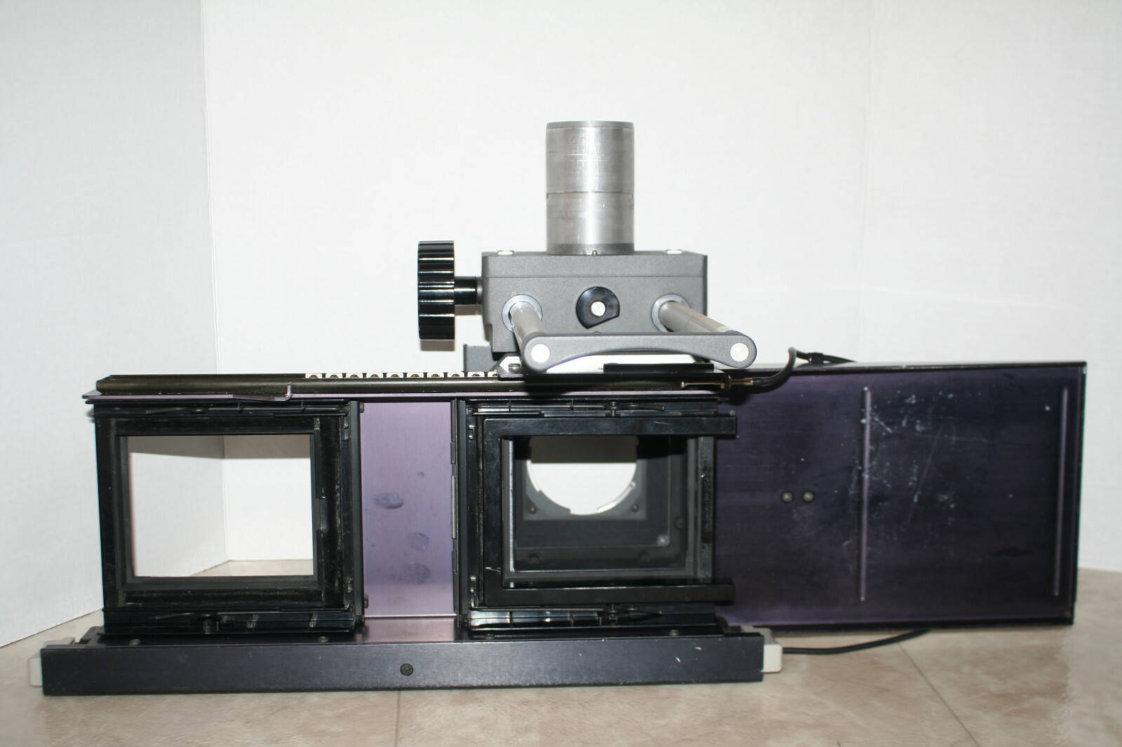 POLAROID MP4 LAND CAMERA FOCUSING BELLOW HEAD W/SLIDING 4X5 BACK + MACRO EXT.*