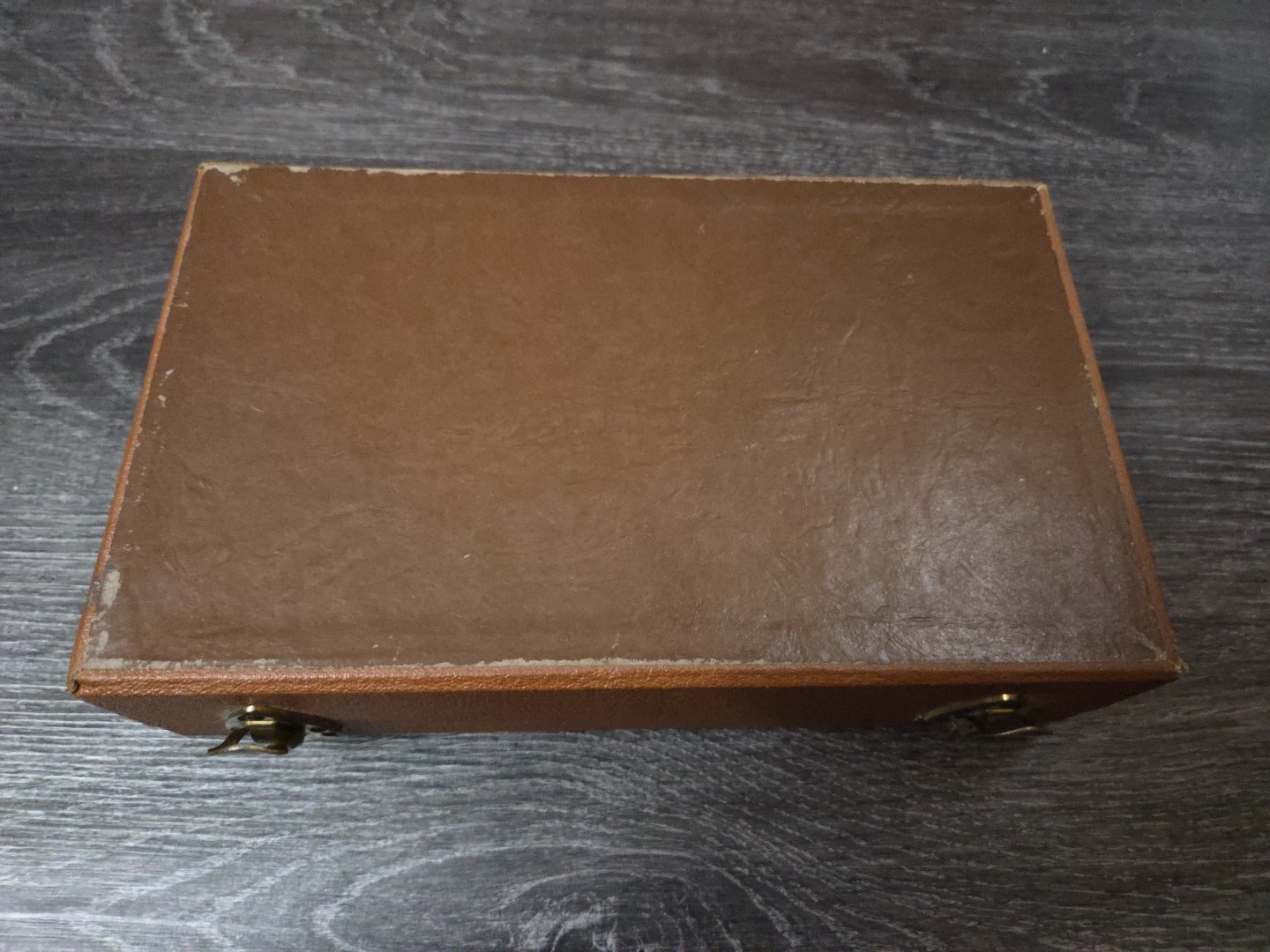 Vintage Barnett & Jaffe Projector Slide Case Pennsylvania Brown Box 100 Slots