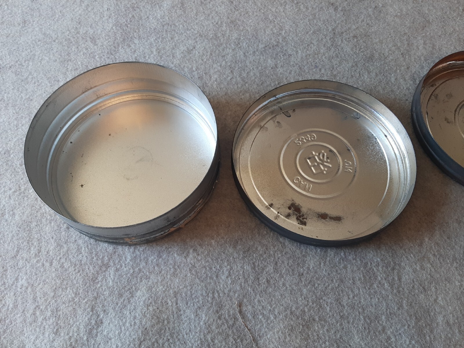 Vintage Eastman Kodak Company 35mm Home Movie Film Tin Cans empty Canisters 2349
