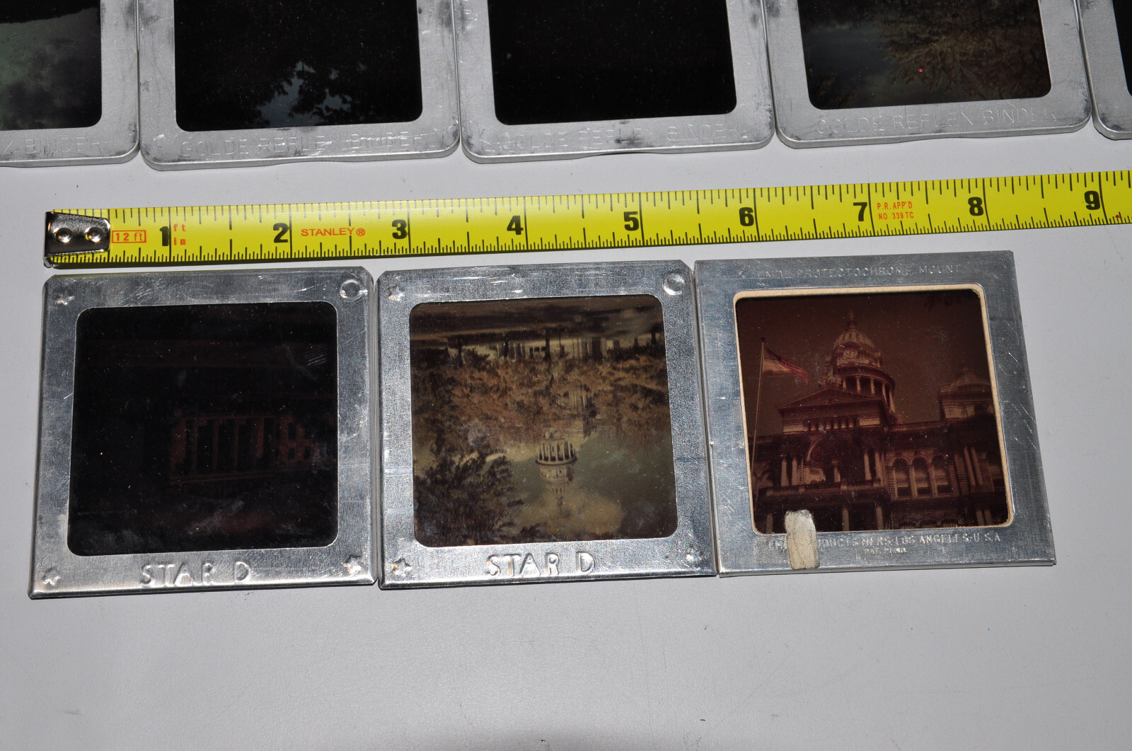 Golde Reflex Binders 17 Aluminum Frames & Glass 2 1/4″ x 2.25 for 120 620 Film