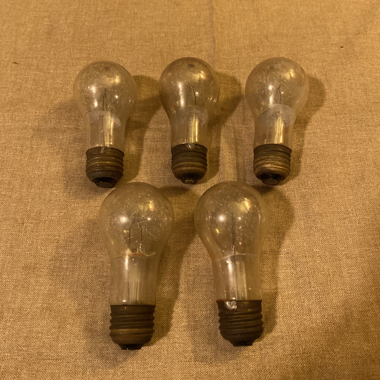 Vintage Wabash Press 40 Super Flash Photolamp Flash Bulbs Lot Of 5 loose Rare