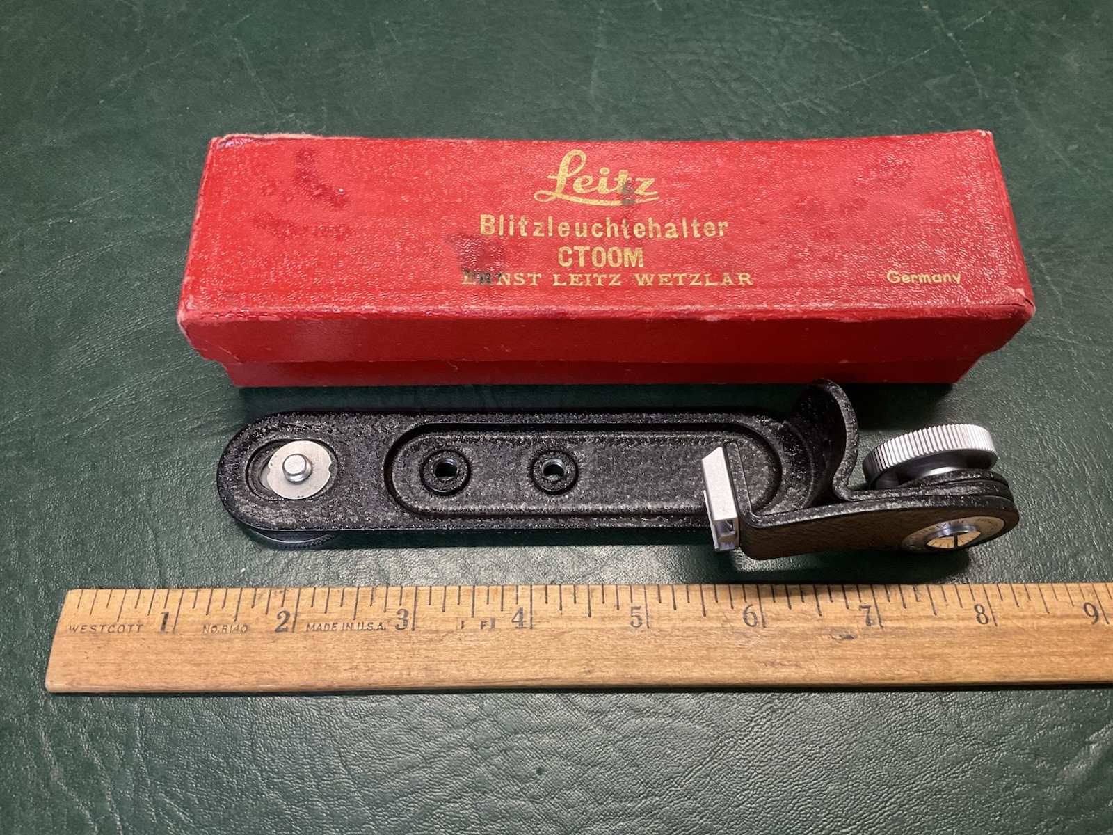 Vintage Leitz Wetzlar CTOOM Flash Bracket 15545 for Leica M2 M3 M4 IIIf with Box