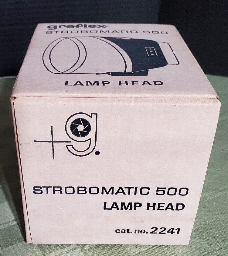 Graflex Strobomatic 500 Lamp Head – Vintage – cat. # 2241 with original box