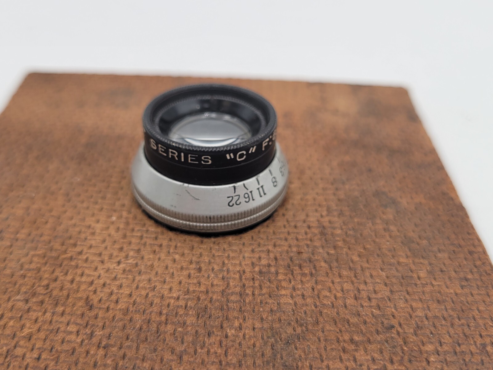 Anastigmat Series C Enlarging Lens F:6.3 on 4″ Lens Board Vintage Film Accessory