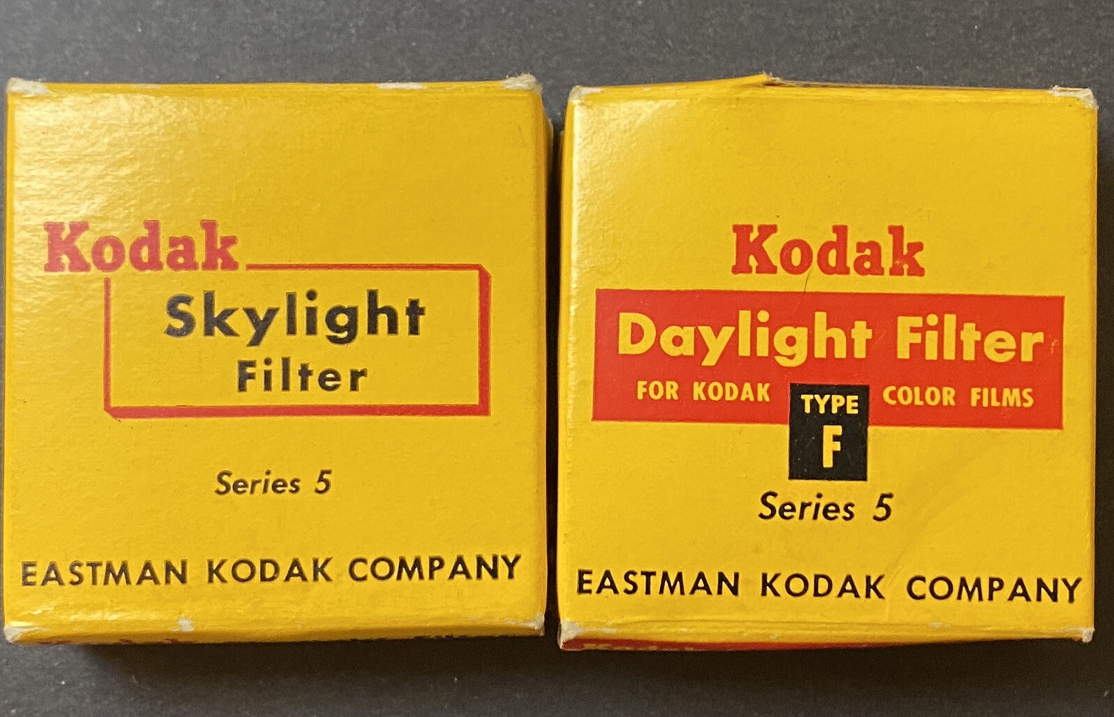 Vintage Camera Filter Lot EdnaLite Chrome Haze Kodak Series 5 Skylite Daylight
