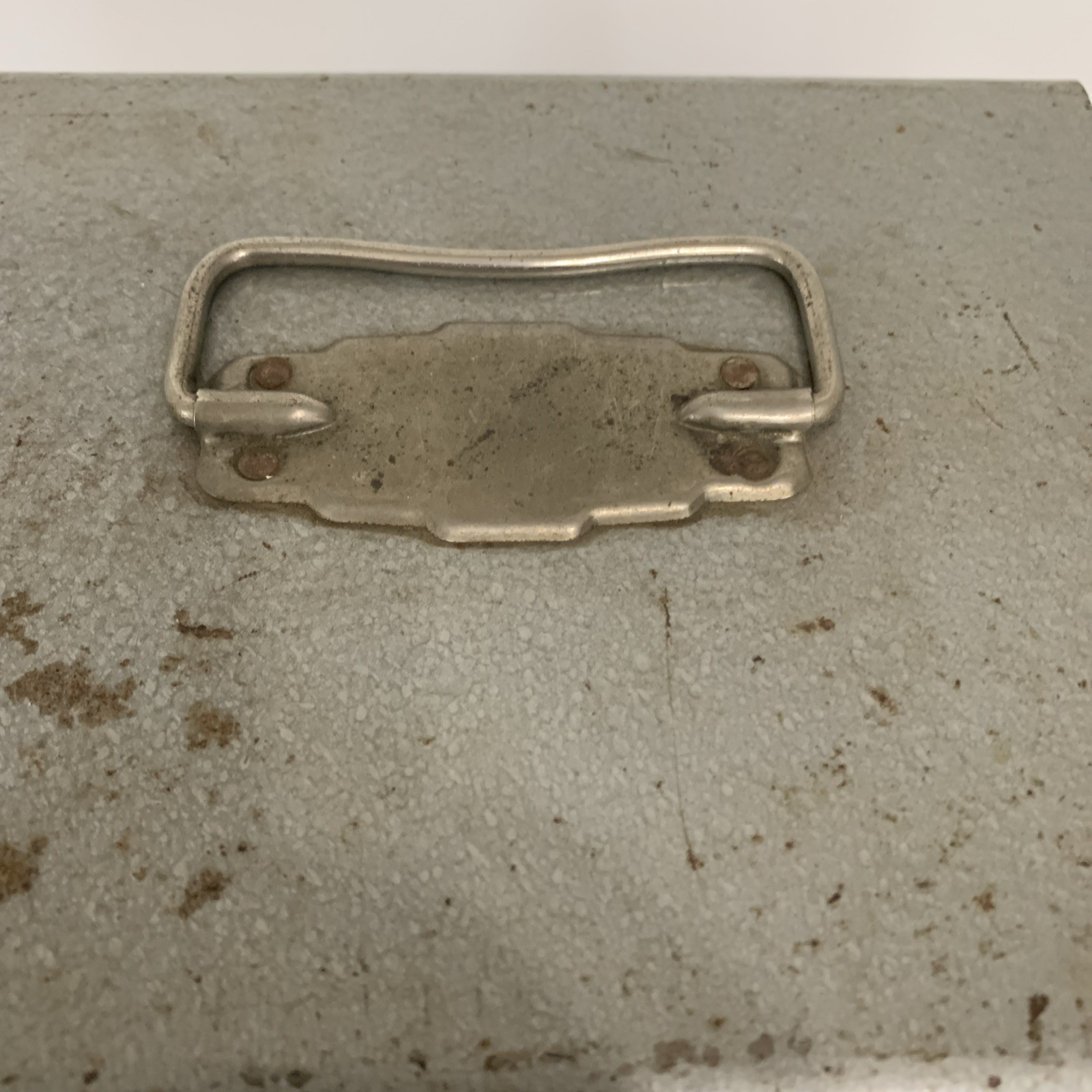 Large Metal Excelsior 8.5”X 7.5”X 7.5” Carrying Case Holds 12 8mm Film Canisters