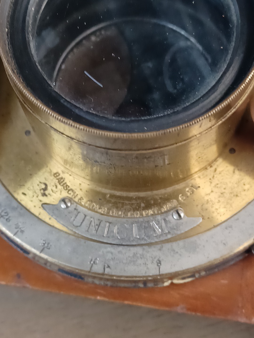 Antique Bausch & Lomb Unicum Camera Shutter With ROC Thelephoto Lens & Flange