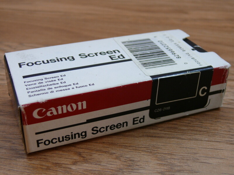 Canon Focusing Screen ED . Type C.