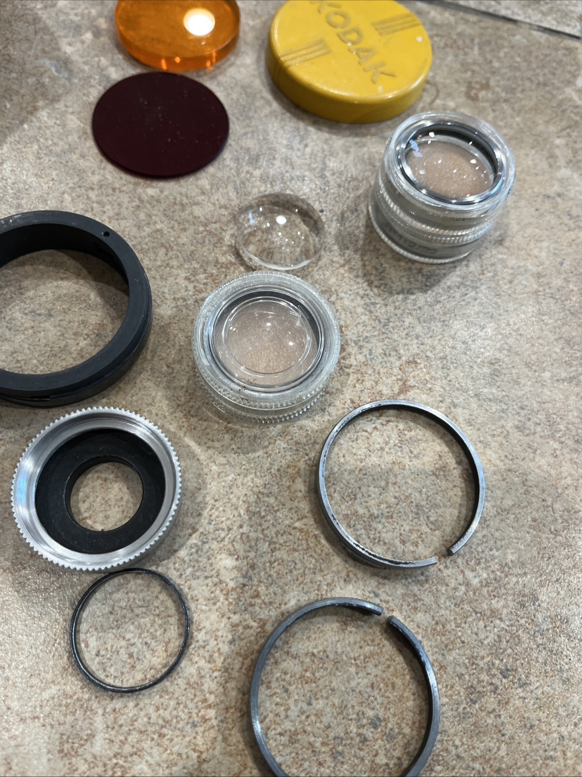 Vintage Kodak Adapter Ring Series V, Case Lens