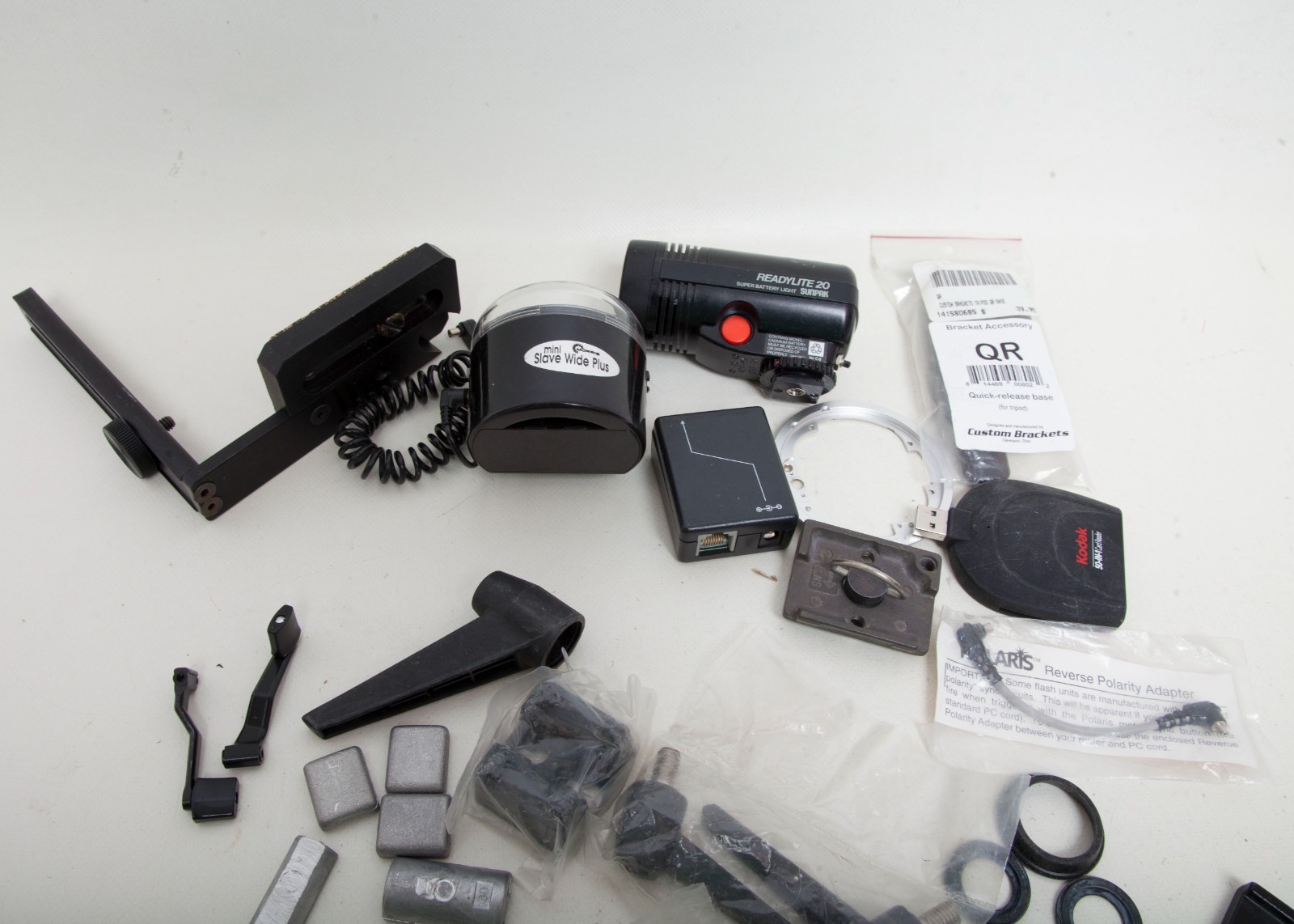 Vintage Photography Accessories Lot – Camera Parts, Canon Digital Gear, Studio