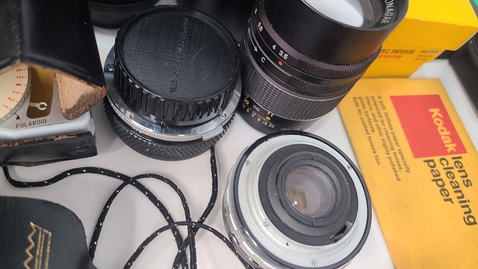 Lot Of 39 Vintage Camera Accessories Olympus Vivitar Tiffen Kodak Ge