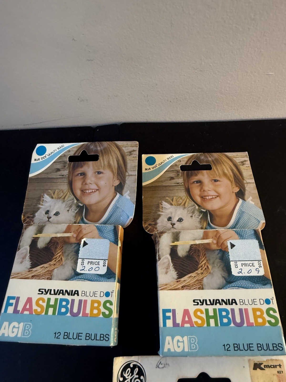 Vintage Sylvania AG-1B Blue Dot Flashbulbs In Original Box