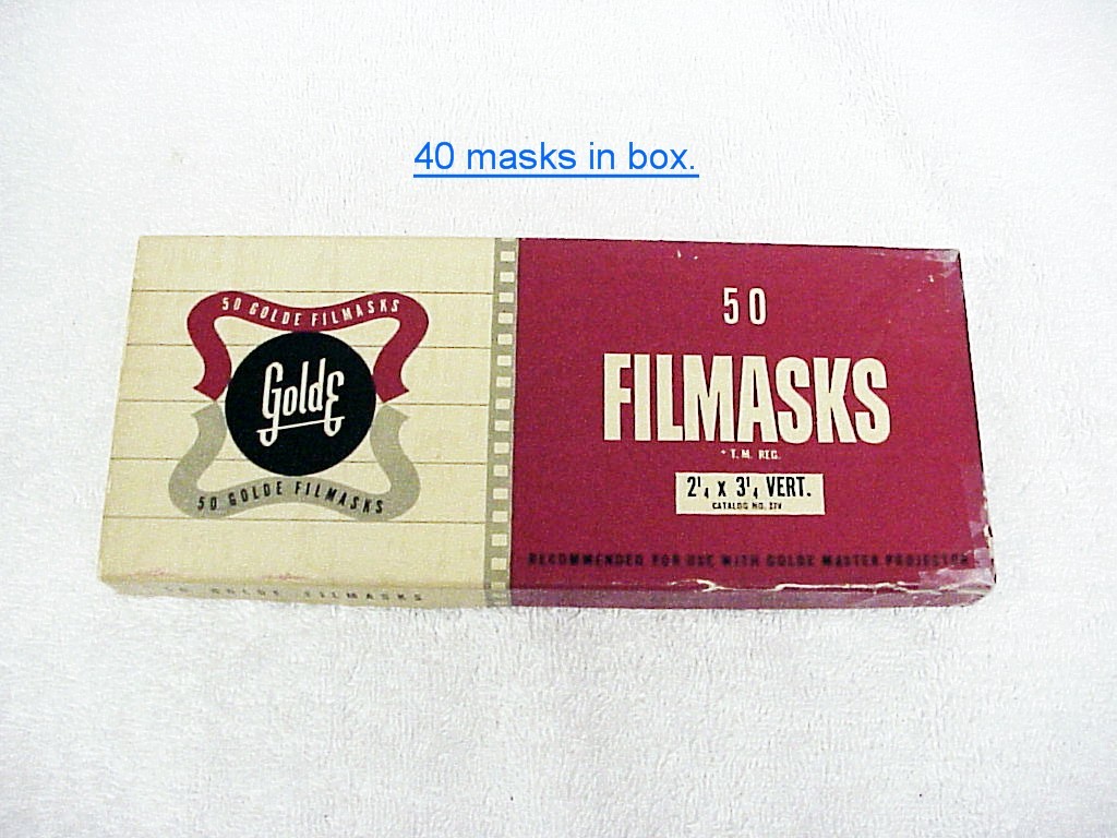 120 Film Masks | for 120 film | use w/ 2 1/4 x 3 1/4 Slides | Pls read |$9.25 |