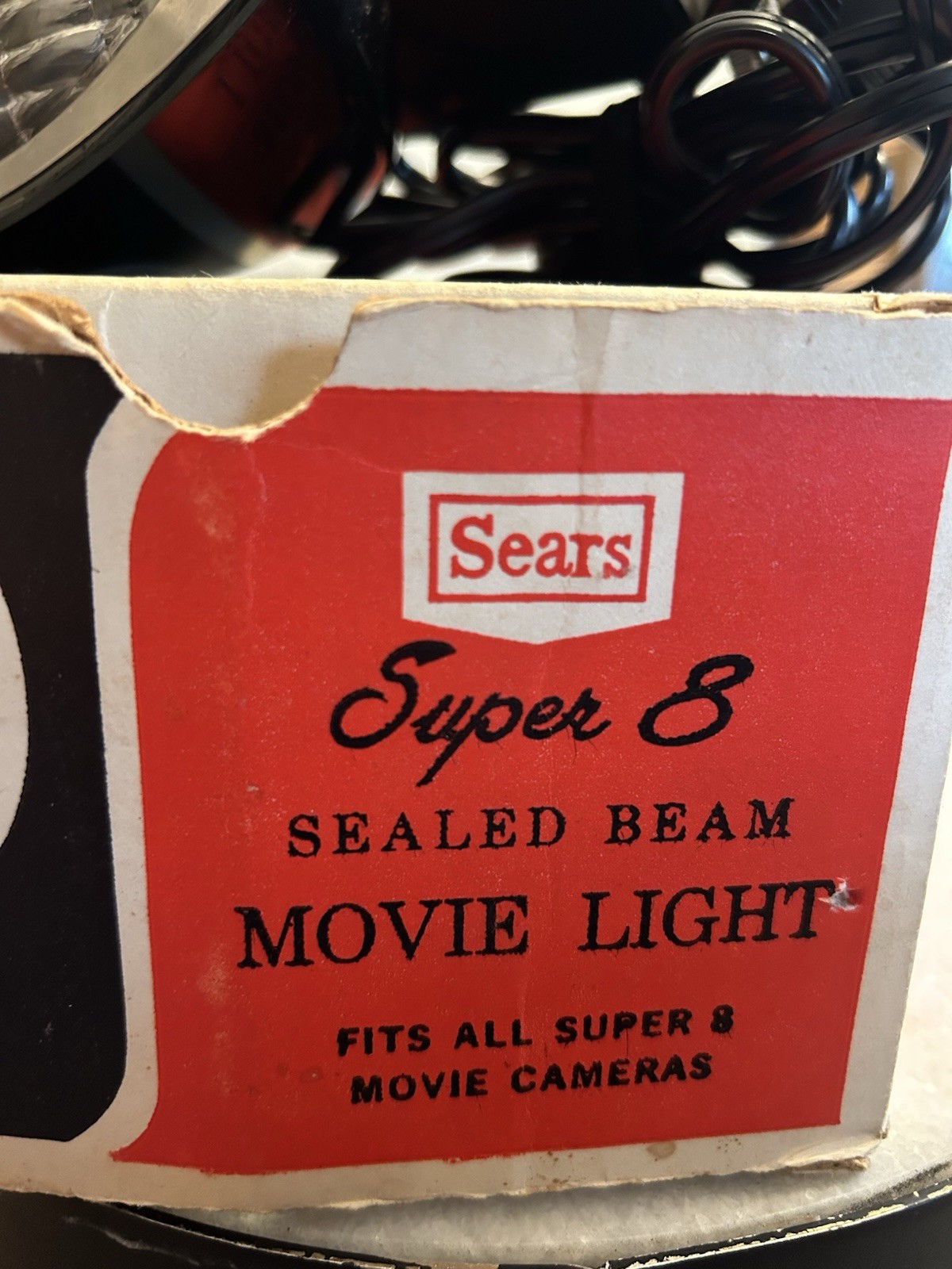 Vintage Sears Super 8 Sealed Beam Movie Light. 38846. USA. Works Very Bright