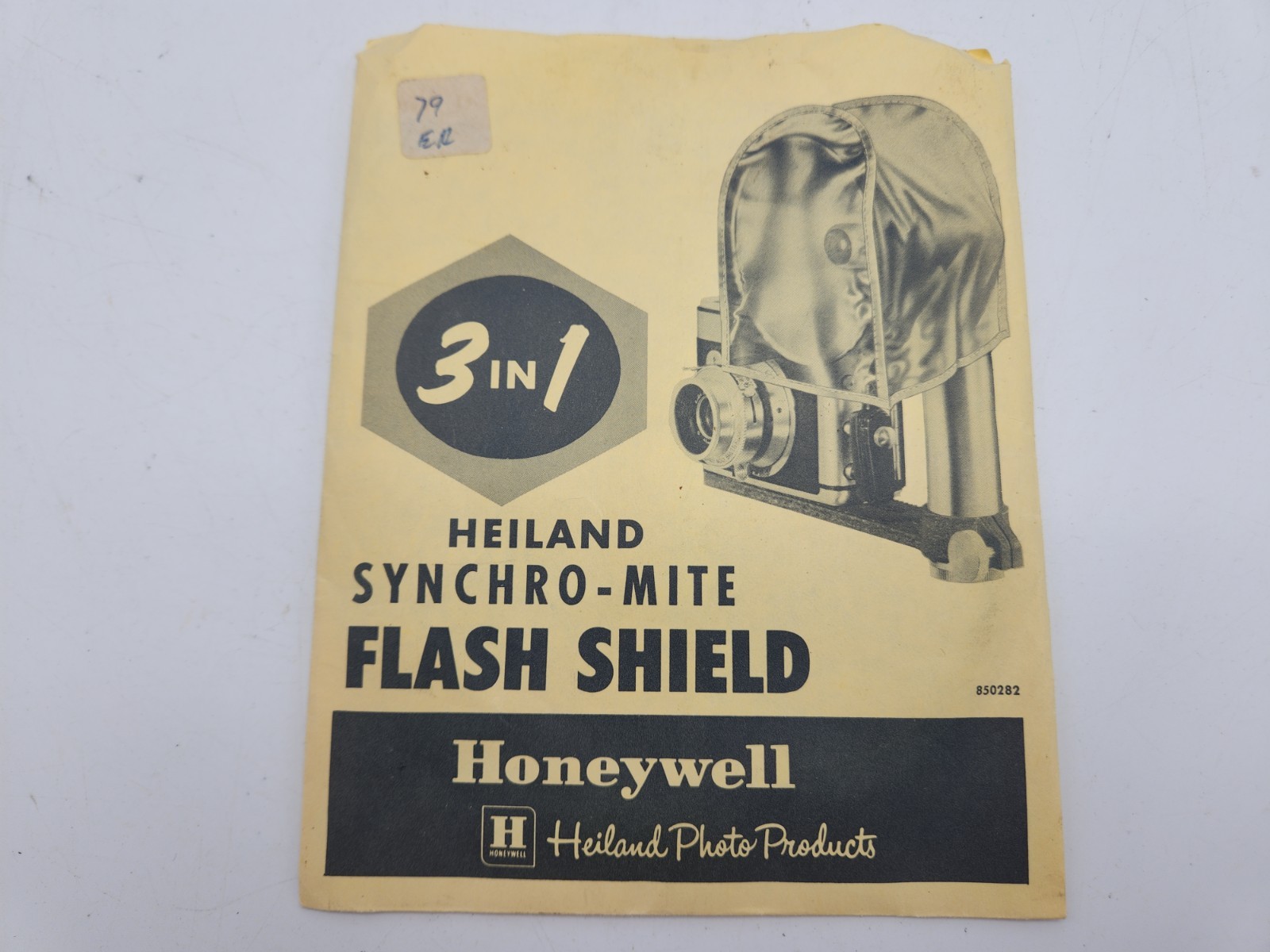 Vintage Heiland Synchro-Mite 3-in-1 Flash Shield Honeywell Diffuser Vinyl Cover