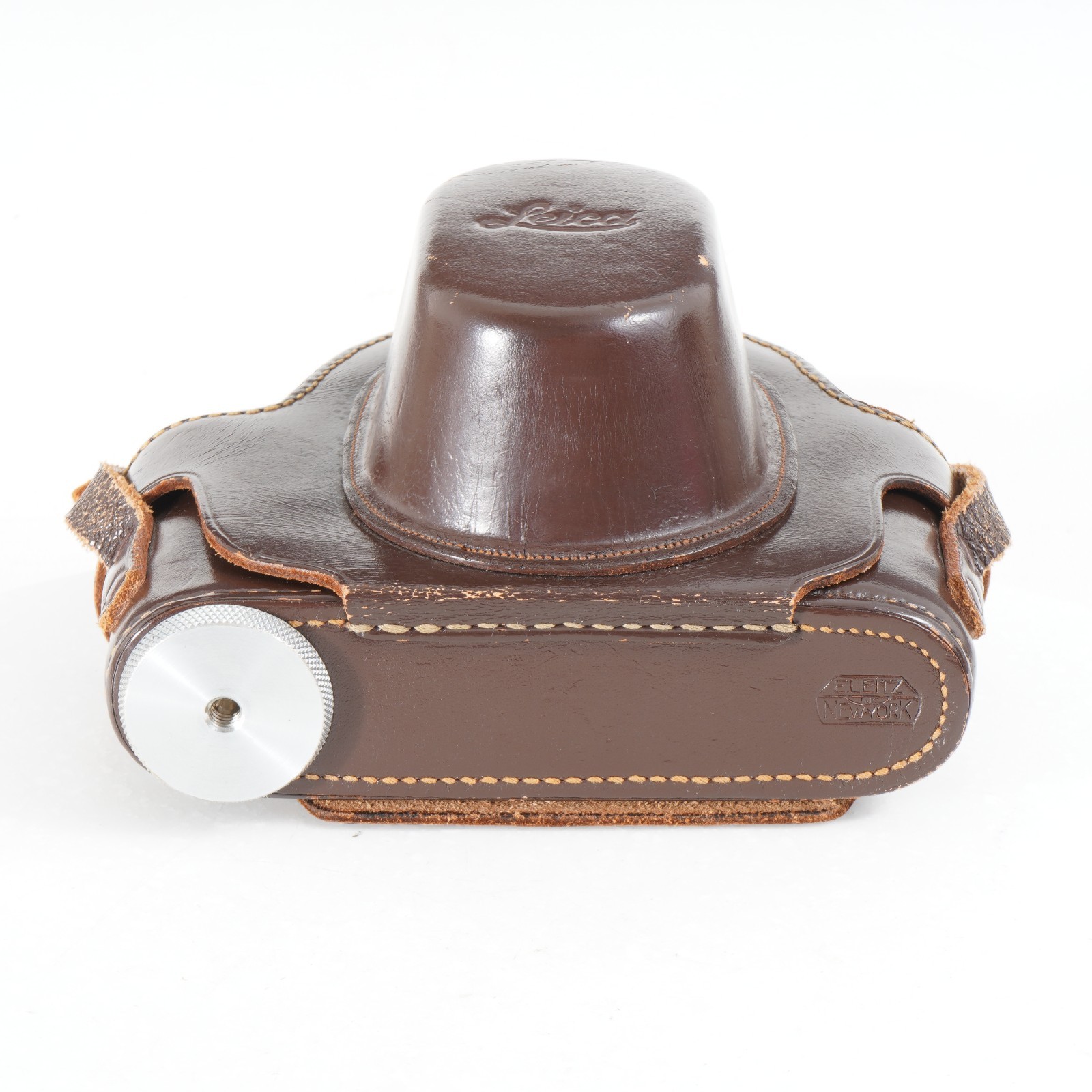 :LEICA EVEREADY LEATHER CASE (EFGOO) FOR LEICA IIIc & IIIf w/ VIOOH Finder (2)