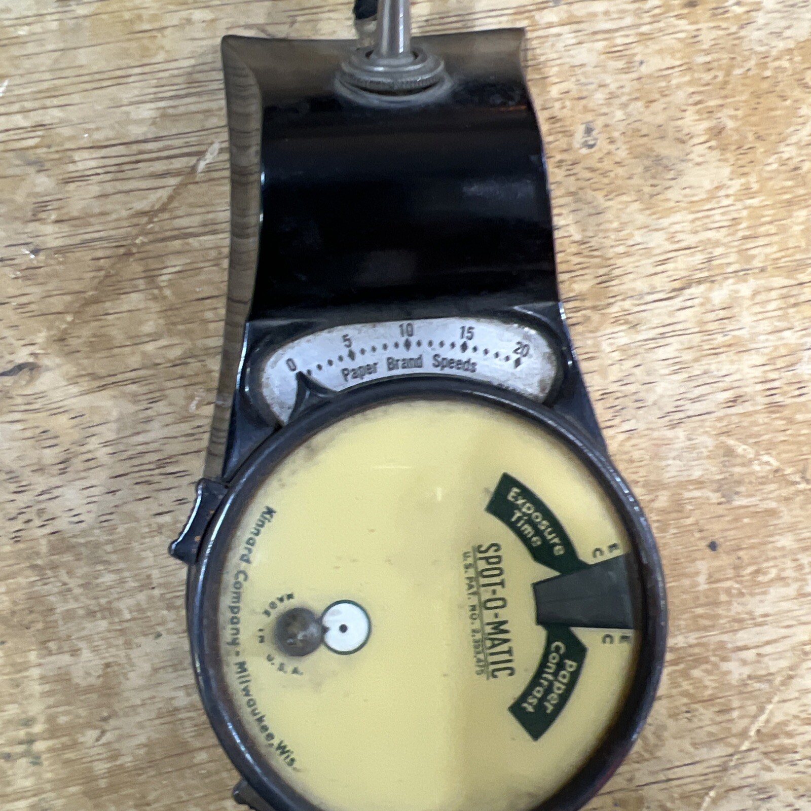 Vintage Spot-O-Matic Photographic Enlarging Meter Kinnard Company Vintage