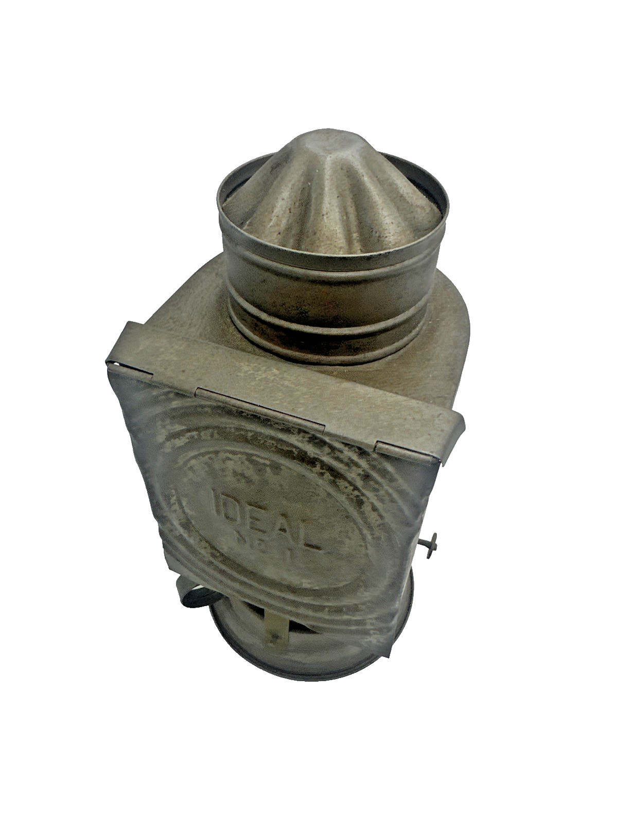 Antique Ideal No 1 Photography Darkroom Lantern Amber Lens Stripped