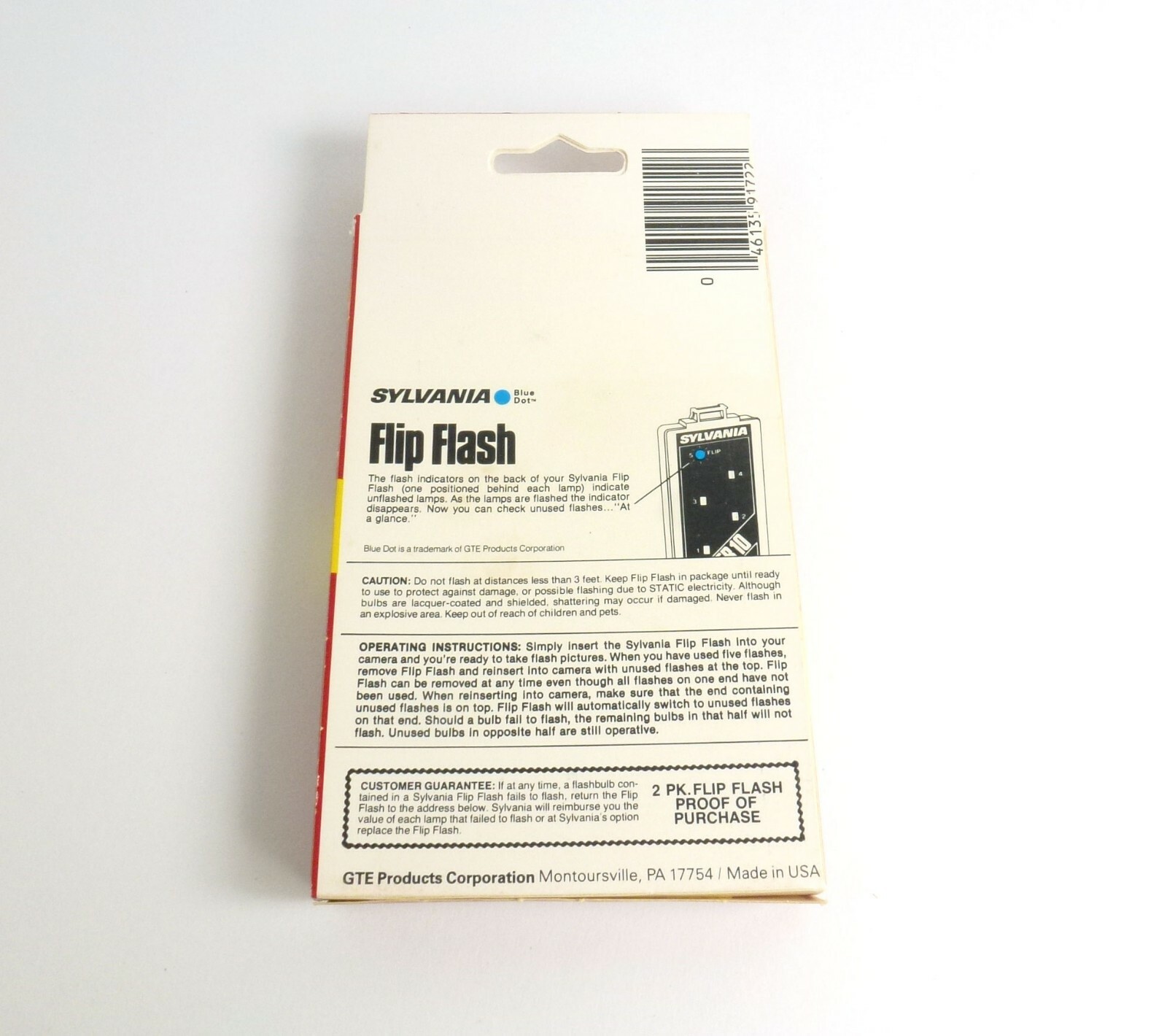 Lot of Two 2 Pack Flip Flash Super 10 Blue Dot Flashbulbs (40 Flashes)