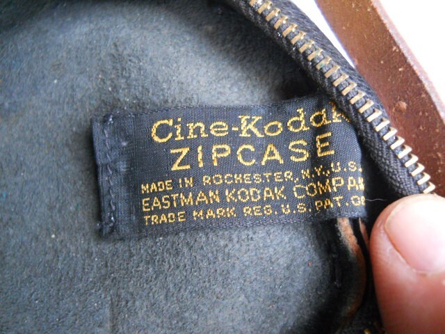 Vintage CINE KODAK ZIP CASE Black Leather No. 14C (Original Box) SHIPS FREE 2 US