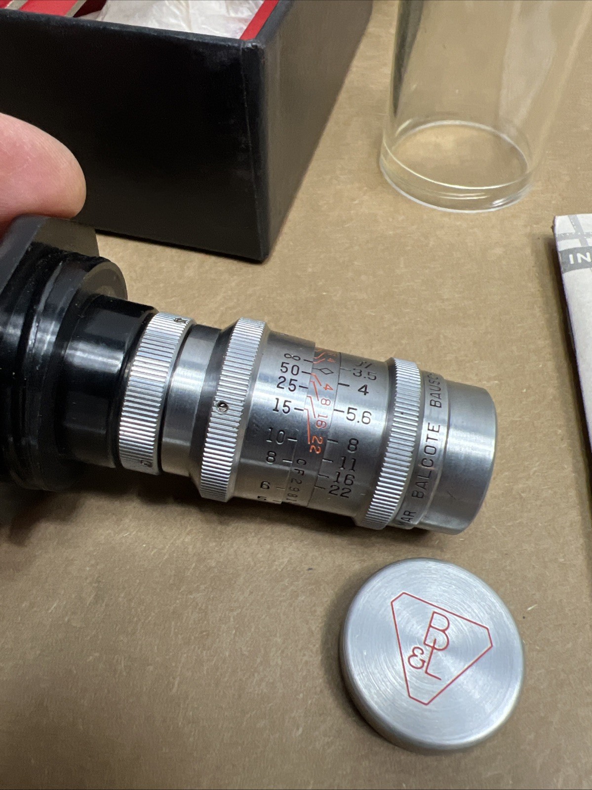 Bausch & Lomb 37.5 mm Animar “8” F3.5 Cine Lens BOLEX 8
