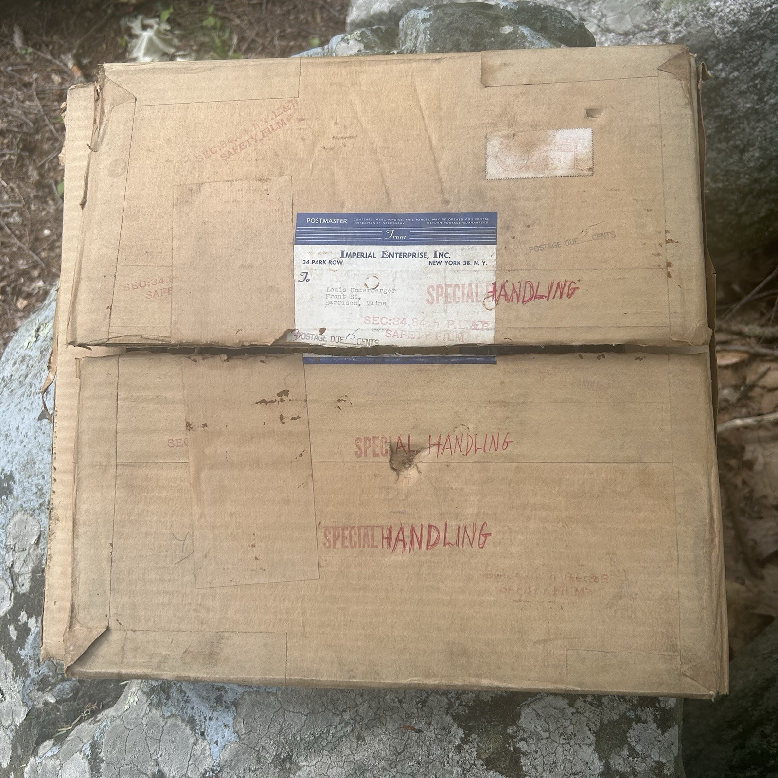 Vintage 1940s Swing Hostess Full Movie Reel On 2 Reels In Original Shipping Box