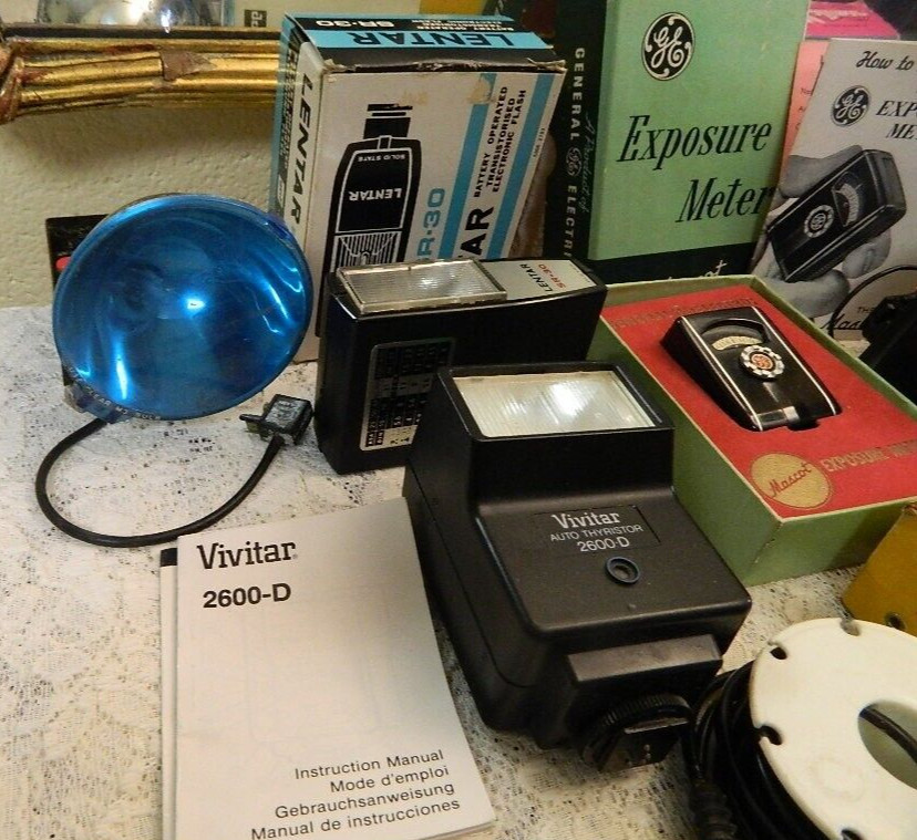 Vintage Large Job Lot Photography Vintage Flash Lens Winders Accessories & More