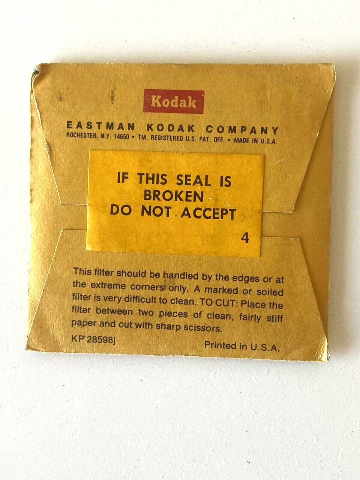 85N3 Kodak Color Compensating Gelatin Filter 2″ x 2″