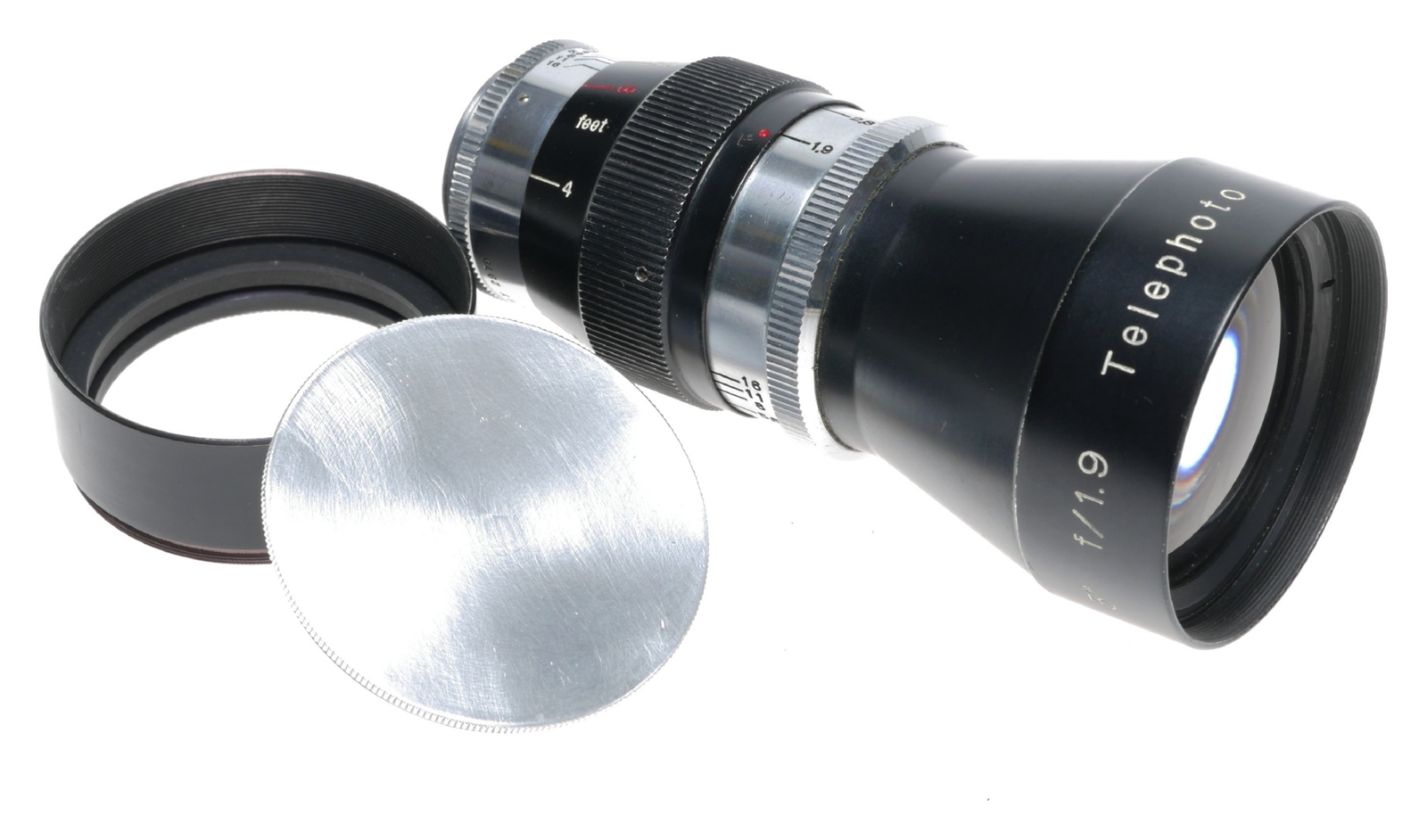 Cinetor 3 Inch f/1.9 Telephoto C-Mount Lens fits Bolex H16 Movie Camera