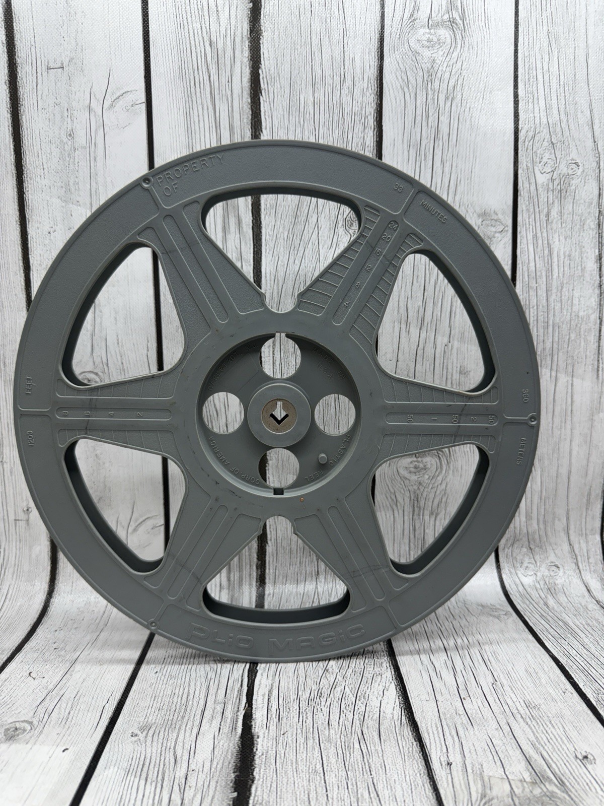 Plio Magic 1200ft 33min 12″ Reel Plastic Vintage USA