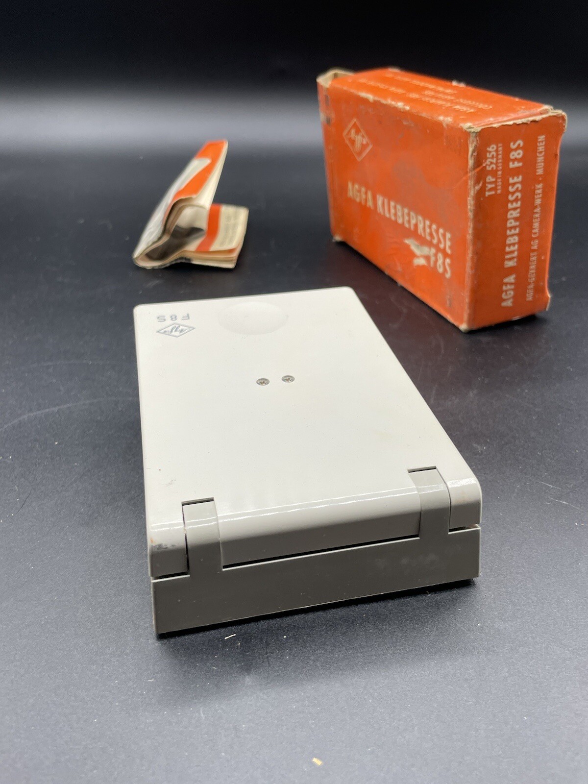 Agfa Klebepresse F8S 8mm Super 8 Movie Cine Film Splicer in Box MINT