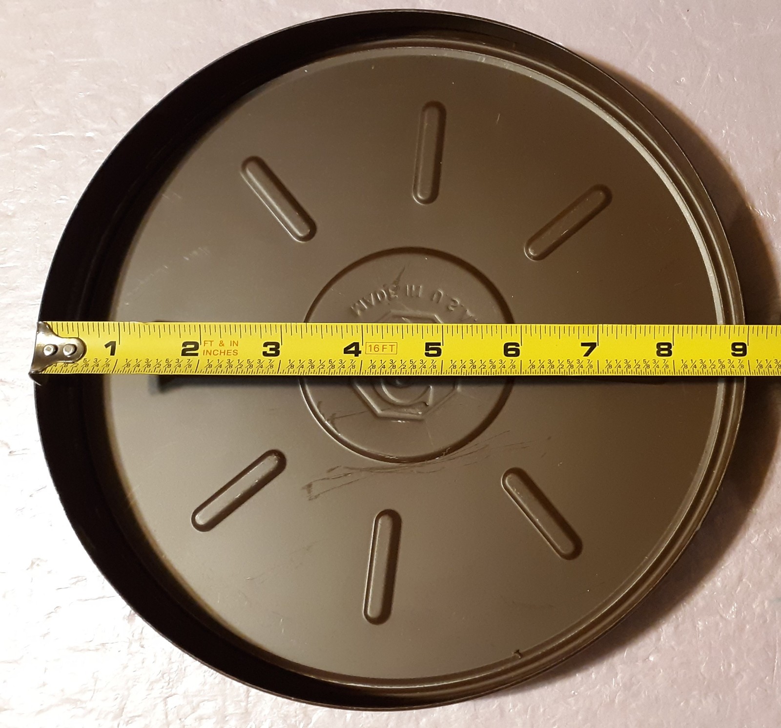 9″ 600 ft Metal Case for 16mm Projector Film Take-up Reel Vintage